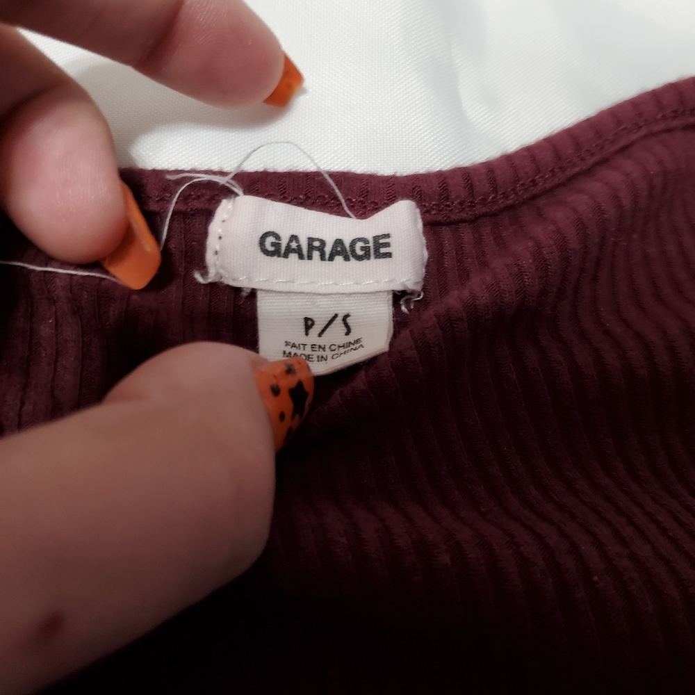 Burgandy wrap top - Picture 2 of 2